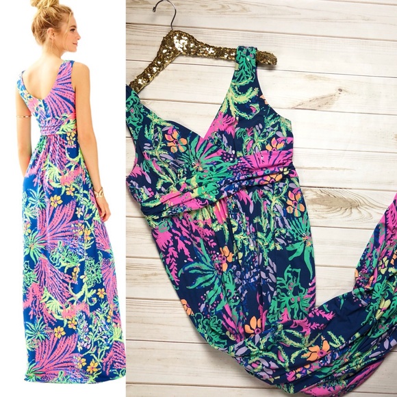 Lilly Pulitzer Dresses & Skirts - XL LILLY PULITZER Sloane Maxi Dress All A Glow